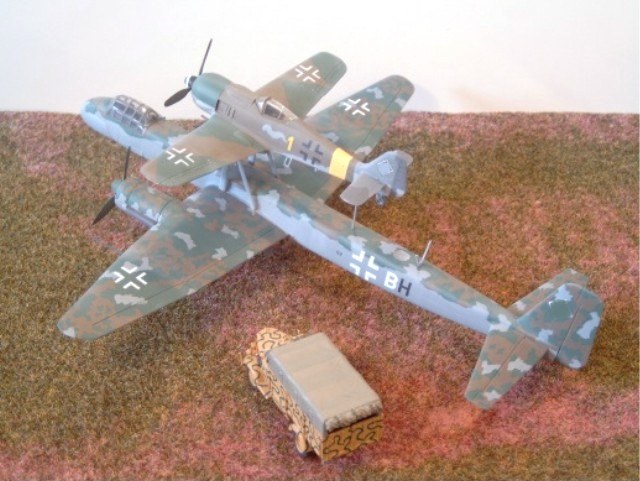 Junkers Ju 88 H-4 Führungsmaschine und Fw 190 A-6
