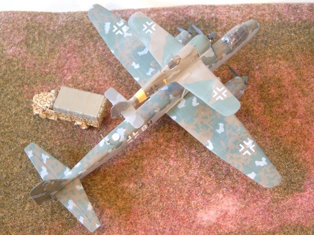 Junkers Ju 88 H-4 Führungsmaschine und Fw 190 A-6