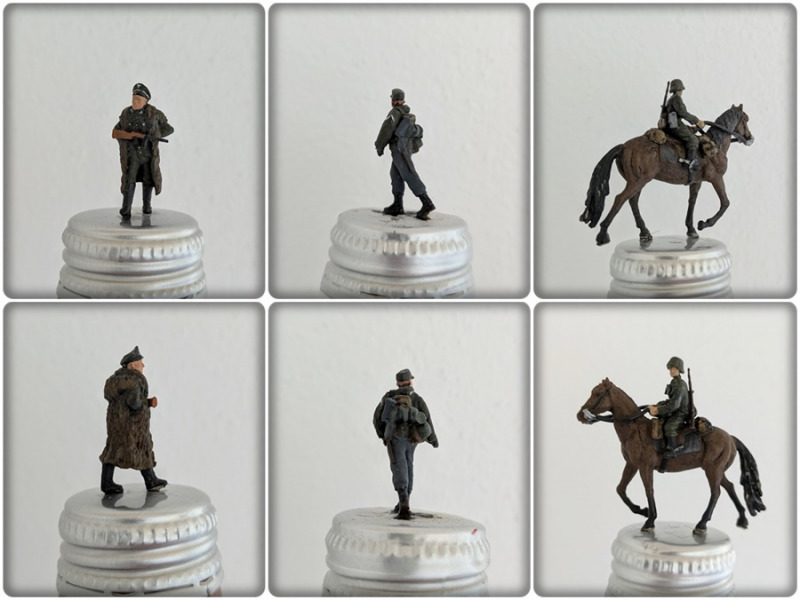 Einige Figuren sind aus Resin, andere aus Hartplastik