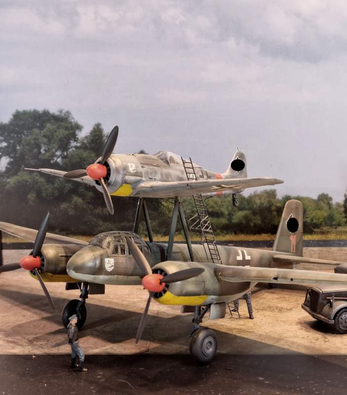 Mistel S2 (Trainer), Ju 88 G-1 und Fw 190 A-8