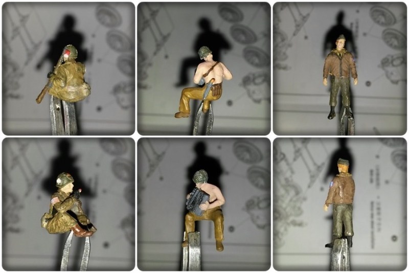 Einige Figurenposen wurden geändert. Ebenso wurden aus einigen deutschen Figuren mit US-Köpfen alliierte Soldaten gebastelt.