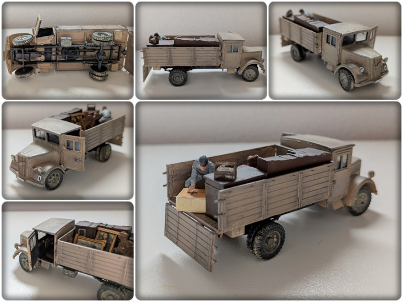 Einige Detail- und Nahaufnahmen des Lastwagens - Die Beladung stammt größtenteils aus der Restekiste