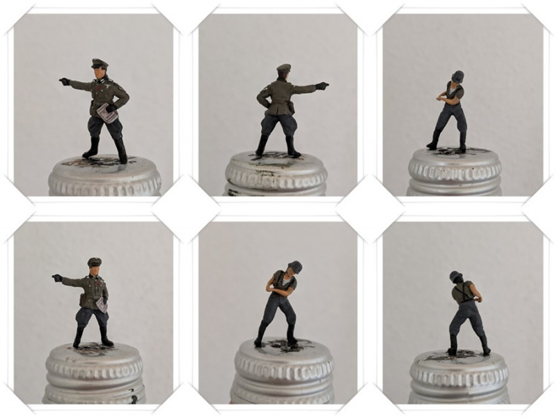 Die eingesetzten 1:72 Figuren stammen von Revell, Orion, Zvezda, Unimax und Ceasar Miniatures