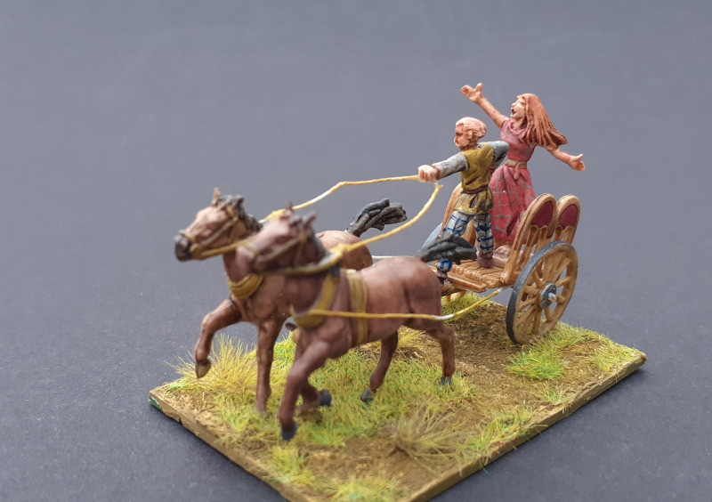 Gallic chariot with warrior queen