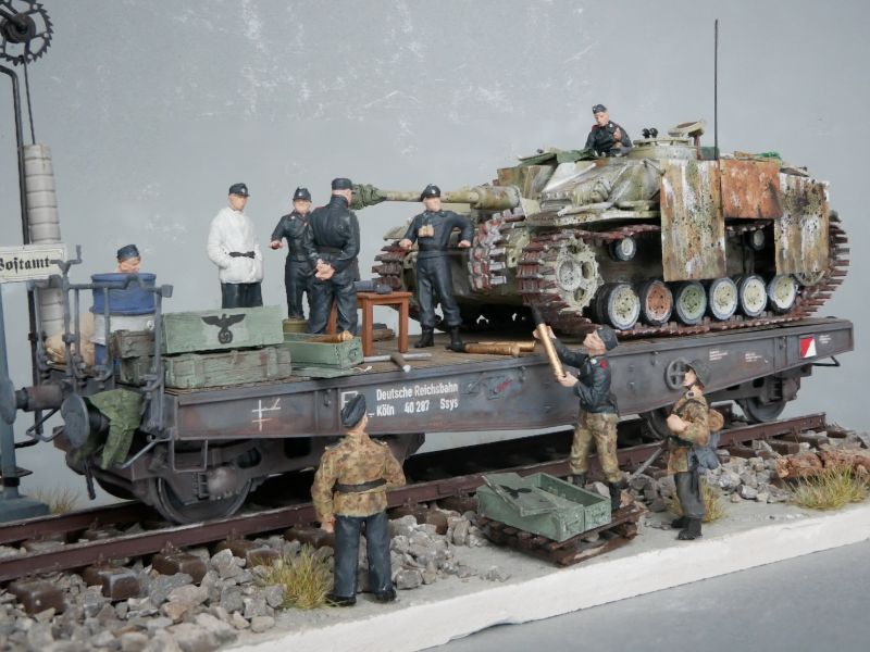 Warten auf die BR 52 Kriegslokomotive