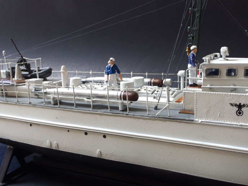 die Platzierung der Rettungsboote