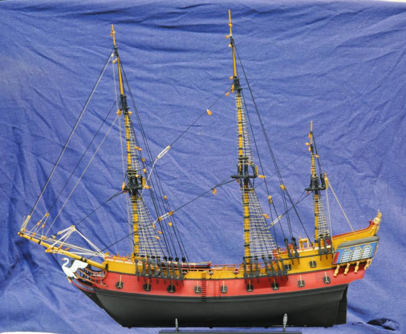 Segelschiff, 18. Jahrhundert (späteres Piratenschiff)