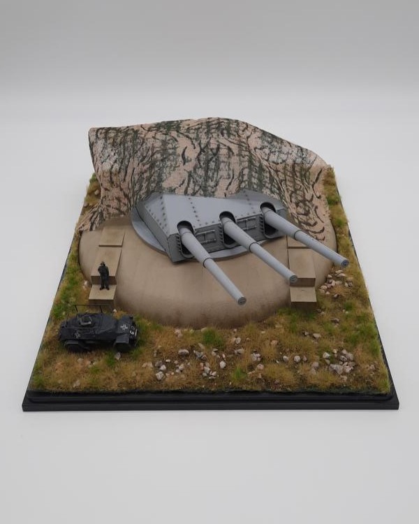 Turm C der Gneisenau als Küstenbatterie