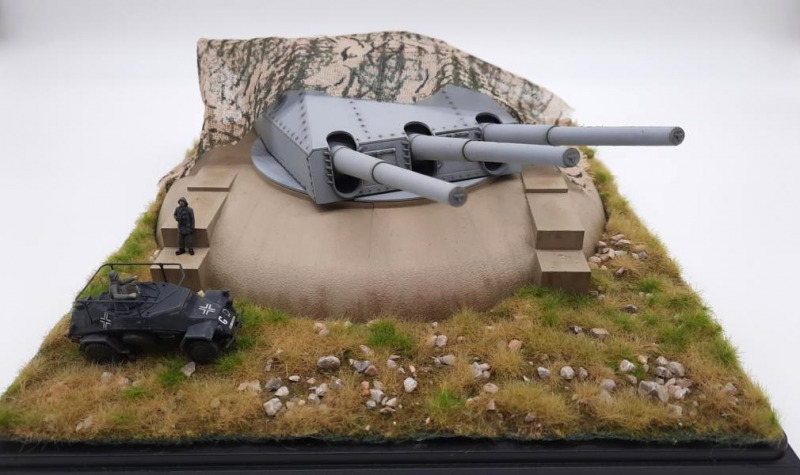 Turm C der Gneisenau als Küstenbatterie