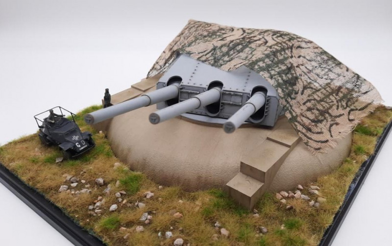 Turm C der Gneisenau als Küstenbatterie
