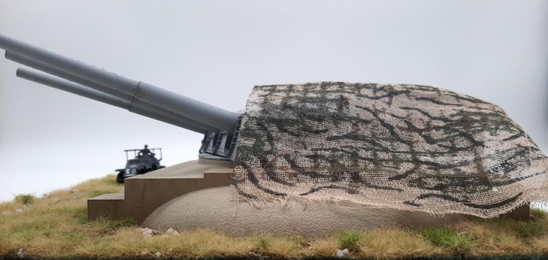 Turm C der Gneisenau als Küstenbatterie