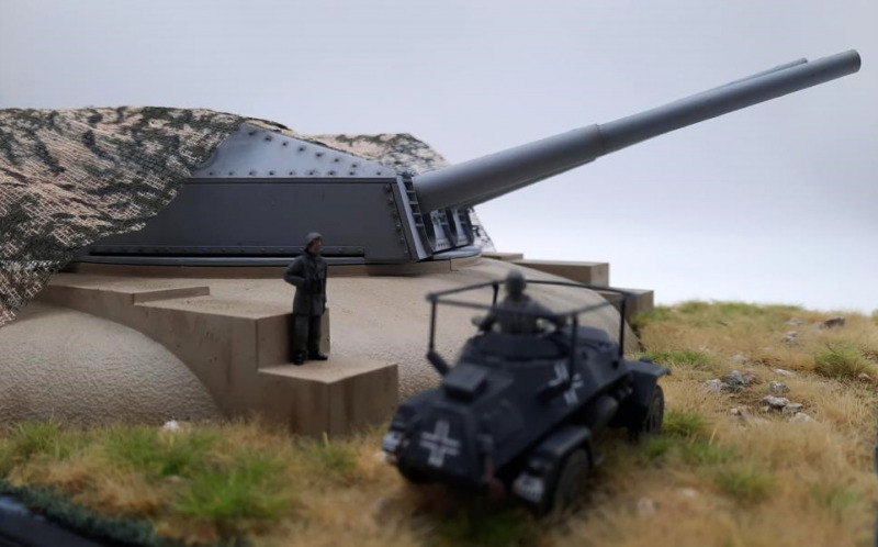 Turm C der Gneisenau als Küstenbatterie
