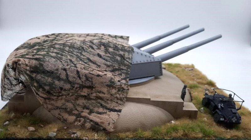 Turm C der Gneisenau als Küstenbatterie