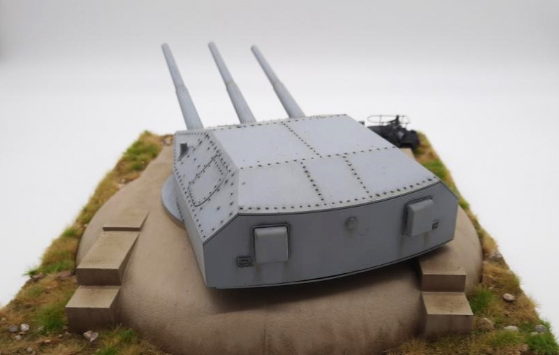 Turm C der Gneisenau als Küstenbatterie