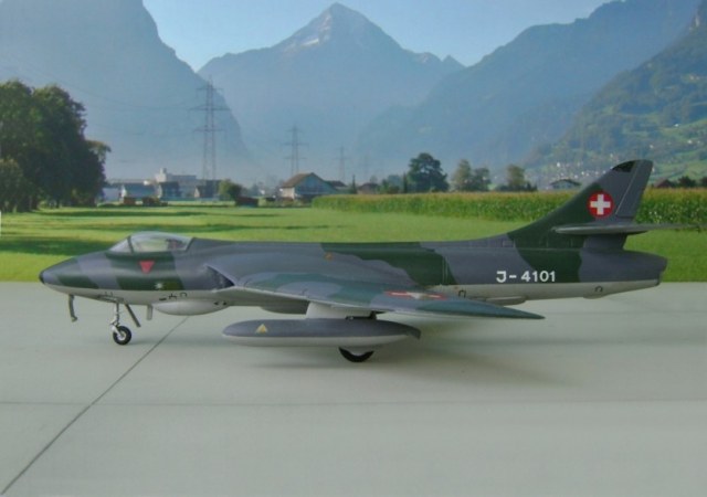 Modell Matchbox Hawker Hunter F.Mk.58