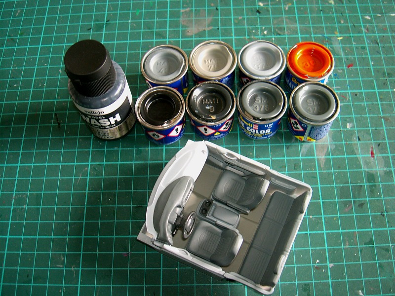 Interior mit verwendeten Farben