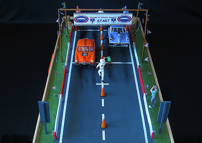 Dragster-Diorama