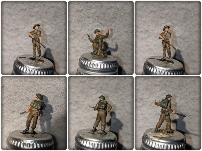 Die im Diorama eingesetzten 1:76 und 1:72 Soldaten stammen von Zvezda und dem Umbau einer Revellfigur