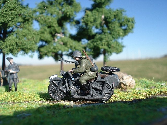 BMW R-12 Motorrad mit Beiwagen
