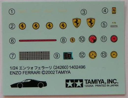 Tamiya - Enzo Ferrari Giallo Modena