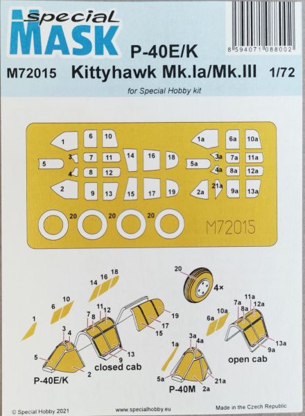 Special Mask - P-40E/K/Kittyhawk Mk.Ia/Mk.III Mask