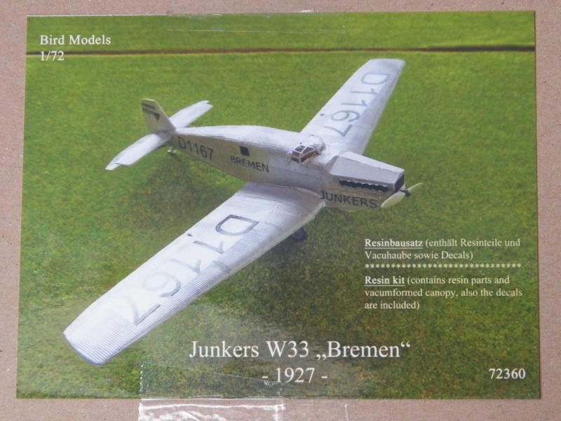 Bird Models - Junkers W33 