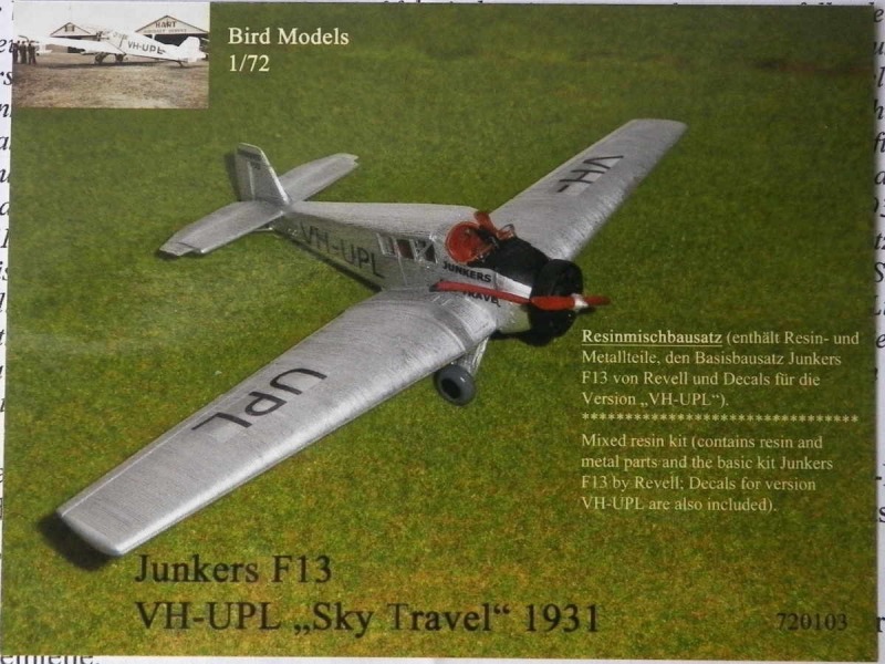 Bird Models - Junkers F13 