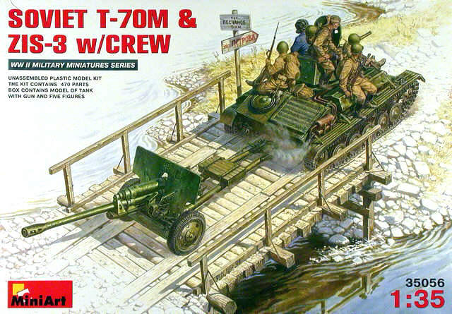 MiniArt - Soviet T-70M & ZIS-3 with Crew
