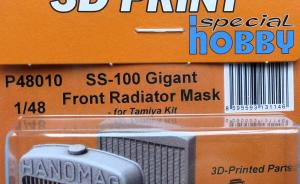 Bausatz: SS-100 Gigant Front Radiator Mask for Tamiya Kit