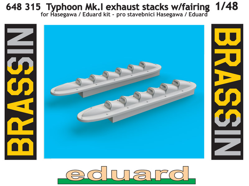 Eduard Brassin - Typhoon Mk.I exhaust stacks w/fairing
