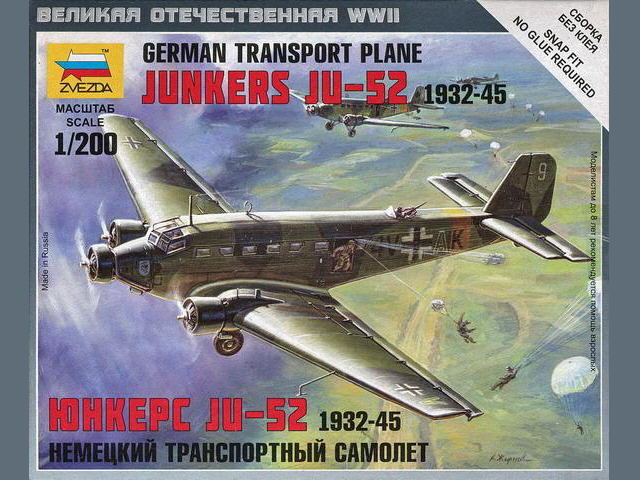 Zvezda - German Transport Plane Junkers Ju 52 (1932-45)