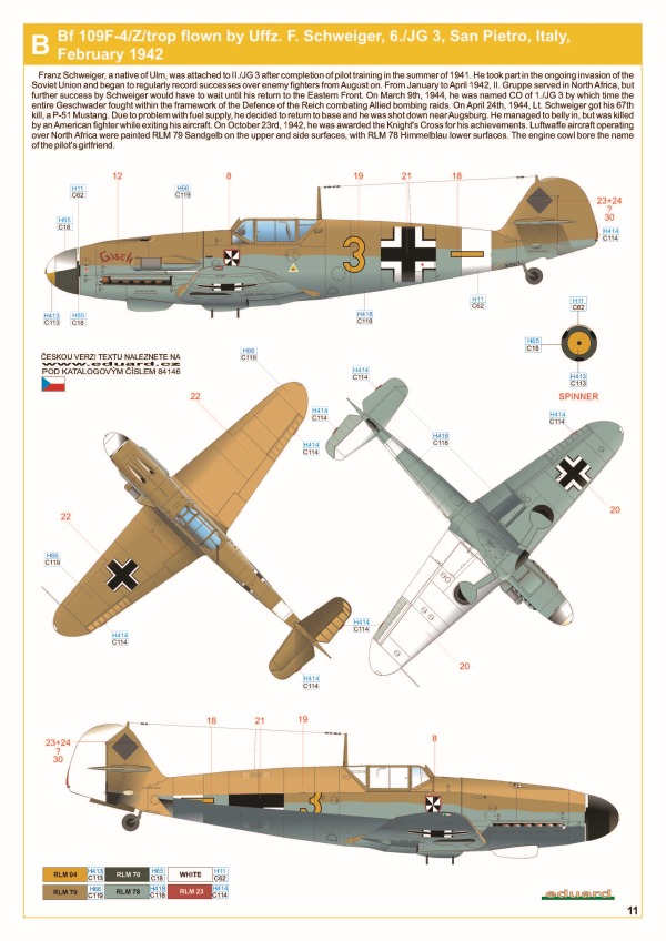 Eduard Bausätze - Bf 109F-4 Weekend Edition