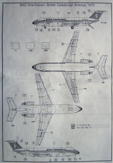 Airfix - BAC 1-11 Series 200