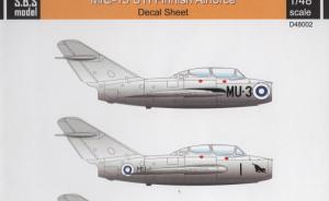 MiG-15 UTI Finnish Airforce Decal Sheet