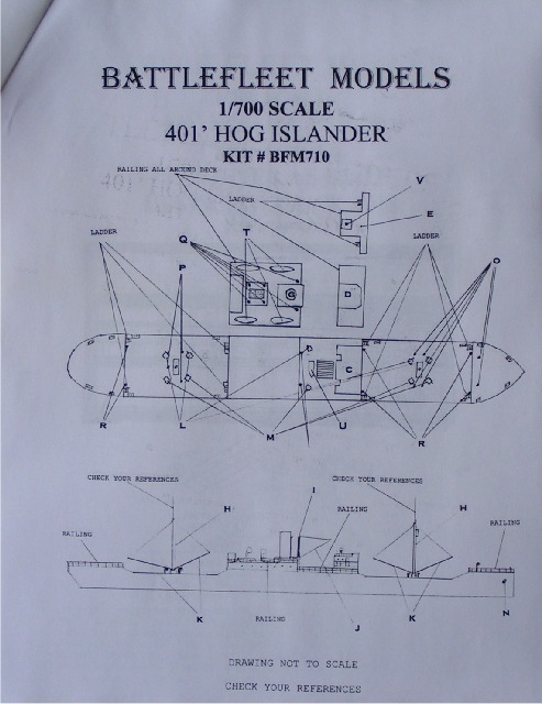 Battlefleet Models - Hog Islander Typ A Hull Freighter