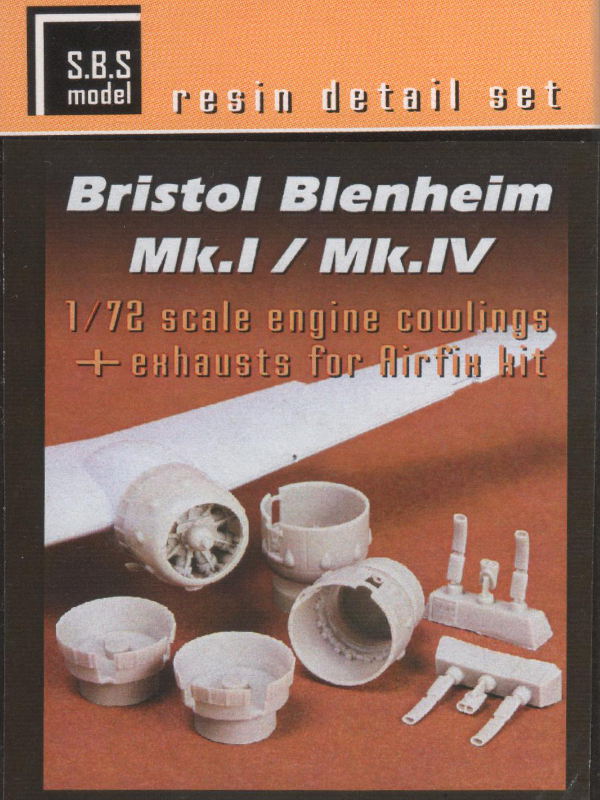 S.B.S Model - Bristol Blenheim Mk.I/Mk.IV engine cowlings