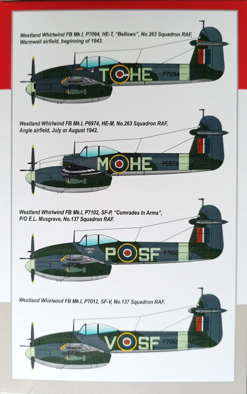 Special Hobby - Westland Whirlwind FB Mk. I "Fighter-Bomber"