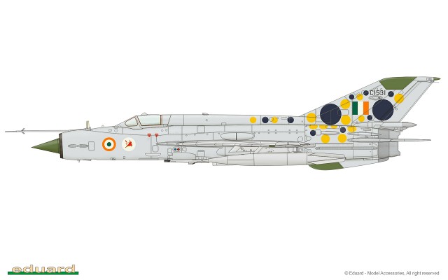  MiG-21MF, C1531, No. 101 Squadron „Falcons“, Sirsa AB, early 90´s (Grafik: Eduard)