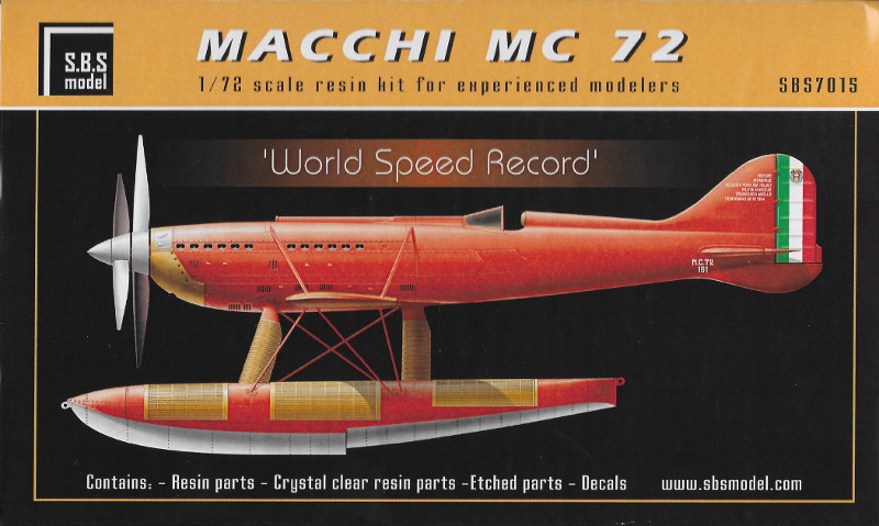 S.B.S Model - Macchi MC 72