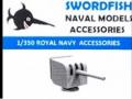 4 IN 45 Mk IX Gun on CPI single mount round shield von Swordfish Models 