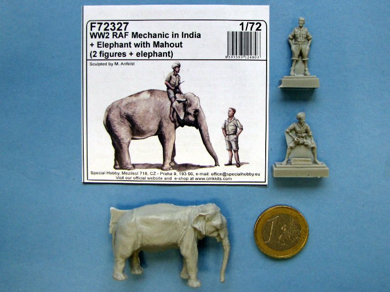 CMK - WW2 RAF Mechanic in India + Elephant with Mahout