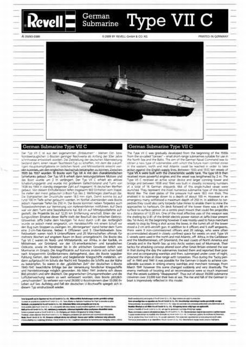 Deutsches U-Boot Type VII C Geschenkset
