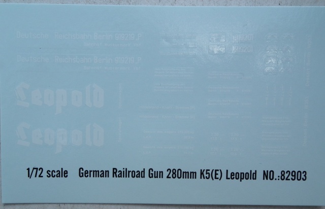 HobbyBoss - German 280mm K5(E) Railway Gun Leopold