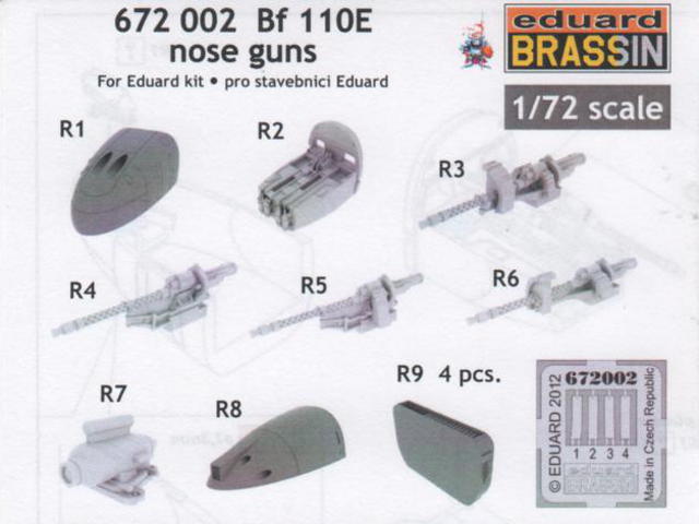 Eduard Brassin - Bf 110E nose guns