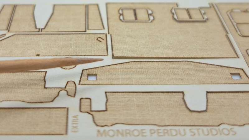 Monroe Perdu Studios - Waffle Pattern Zimmerit for 1/72 Scale StuG III