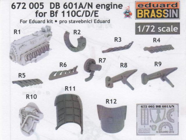 Eduard Brassin - DB 601A/N engine for Bf 110C/D/E