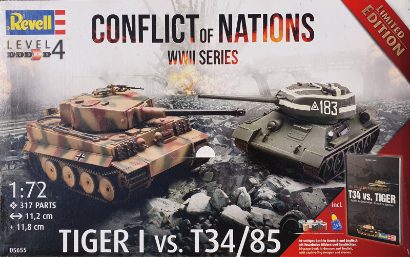 Revell - Conflict of Nations WWII Series – Tiger I vs. T34/85