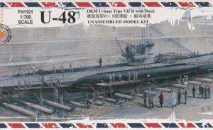 Bausatz: U-48 DKM U-boat Type VII B with Dock