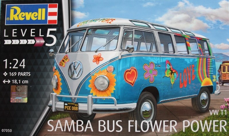 Revell - VW T1 Samba Bus Flower Power