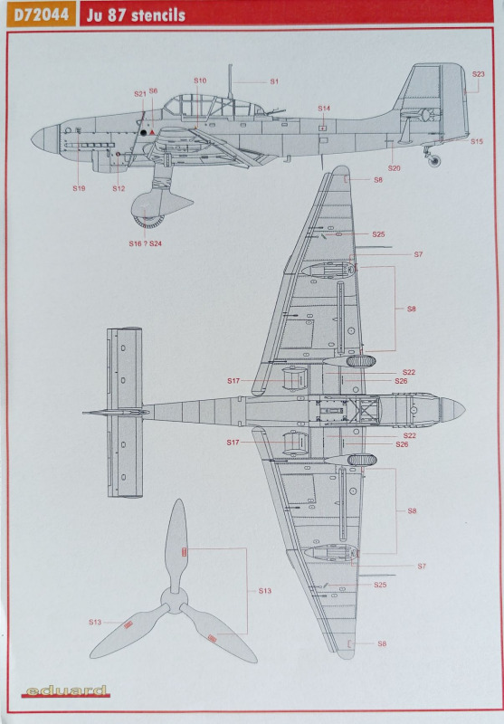 Eduard - Ju 87 Stencils